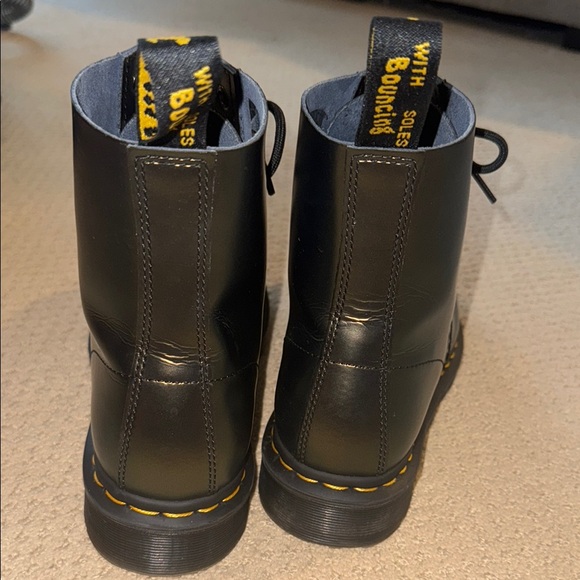 Gold Chroma Doc Martens 1460 Pascal Leather Boots - Picture 5 of 11